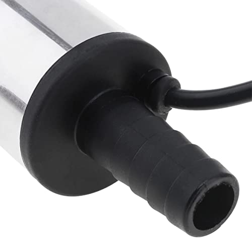 Retoo Dieselpumpe Wasserpumpe Ölpumpe 12V Auto-Kraftstoffpumpe, Edelstahl Tauchpumpe für Treibstoff Wassertransferpumpe Zigarettenanzünder Elektrische Siphon Extractor Absaugpumpe Öl 1.5m Kabel