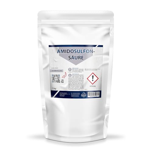 Amidosulfonsäure Pulver (>99 8%) 5 Kg | Entkalker für Kaffee- und Waschmaschinen Wasserkocher Vollautomaten