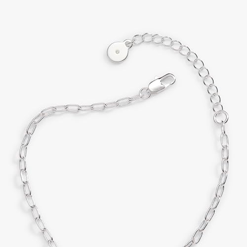 Alex and Ani Flower and Crystal Chain Bracelet:Shiny Silver:White4