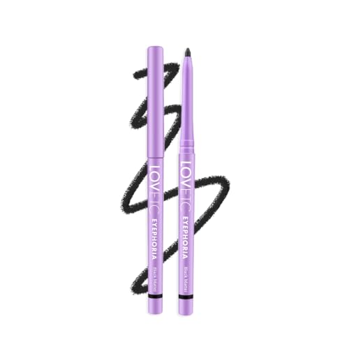 Eyephoria Retractable Kajal For Women | Water & Smudge-Proof | Fade Resistant | Intense Payoff | 18-Hr Longwear | Non-Irritating | Dermat & Opthalmolo