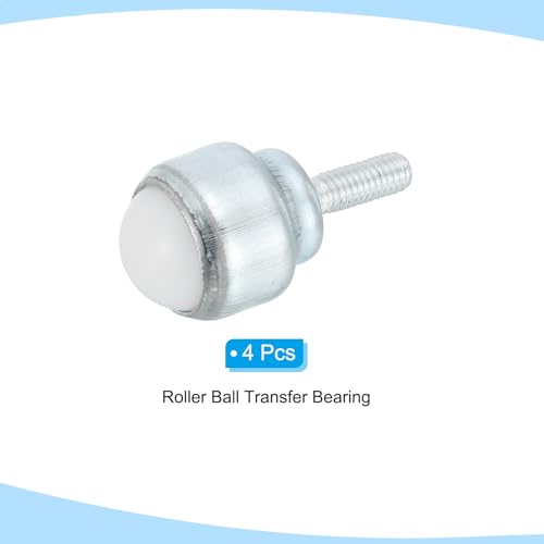 PATIKIL 3/4 Roller Ball Transfer Lager 4 Stk Runde Ball Transfer Einheit Nylon Kohlenstoffstahl Rollen Für Förderband Rollenstand Übertragungsmöbel