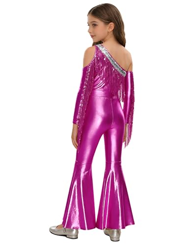 Disfraz completo para niñas de 8 años color Hot Pink miniatura 2