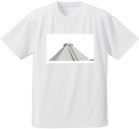 Amazon ピラミッド イラスト モノクロ フォトプリントtシャツ オリジナルプリント 通販