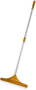 Artificial Grass Brush Astro Turf Rake - 45cm Wide Soft Nylon Bristles - 1.3m Telescopic Handle