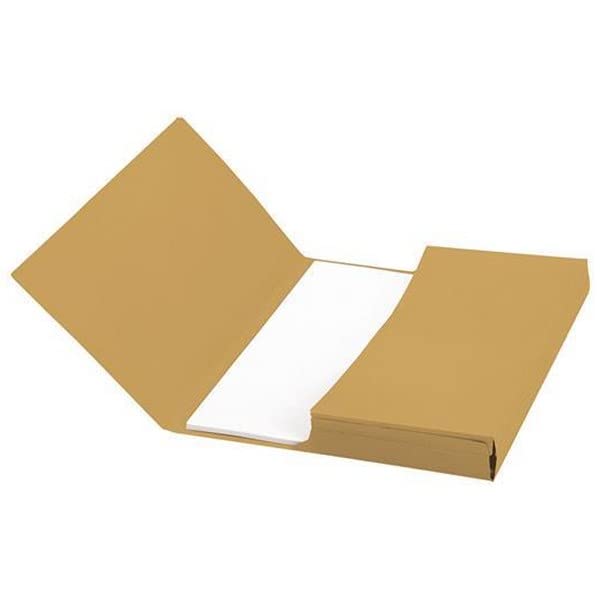 White Box 220gsm Foolscap Document Wallet - Yellow - Image 2