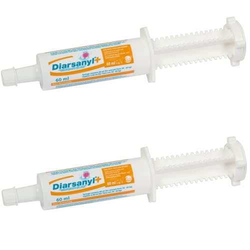 Diarsanyl CEVA Plus | Doppelpack | 2 x 60 ml | Diät-Ergänzungsfuttermittel für Kälber & Fohlen | Unterstützung des Verdauungssystems