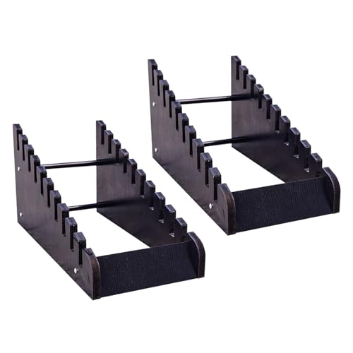 Étagère de rangement d'échantillons en bois à 10 emplacements pour carrelage, lot de 2 ou 4