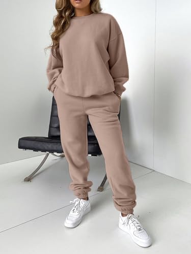 KANSOON Sweatsuits for Women Set 2 Piece Jogging Suit Long Sleeve Pullover Sweatshirts Sweatpants Tracksuit Casual Outfits4