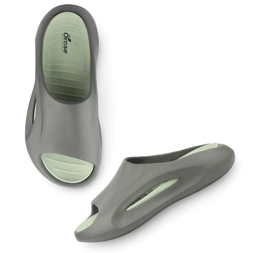 Image of Orose Men's and Boys' Lightweight EVA Slides | Soft Cushion Ergonomic Open Toe Slipper & Flip Flop with Anti-Skid Grip Sole for Indoor, Outdoor, Home & Daily Wear.