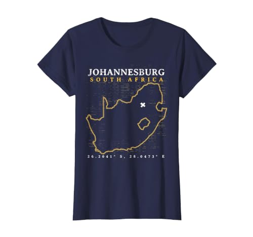 South Africa Johannesburg T-Shirt, Women, Navy Blue, 3X-Large
