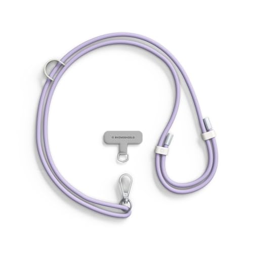 RHINOSHIELD Waterproof and Durable TPU Crossbody Phone Lanyard, Violet, TPU Crossbody Phone Lanyard+Lanyard Card