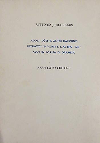  VOCI IN FORMA DI DRAMMA - RITRATTO IN VERSI E L\'ALTRO