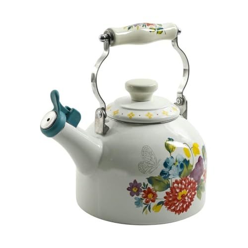 Tetera de Acero esmaltada con Ramo floreciente de 2 Cuartos ZBDZSW