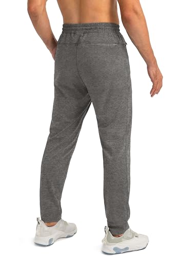 Image of G Gradual Men's Sweatpants with Zipper Pockets Tapered Joggers for Men Athletic Pants for Workout, Jogging, Running