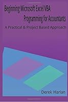 Beginning Microsoft Excel VBA Programming for Accountants: A Practical and Project Based Approach 1981190953 Book Cover