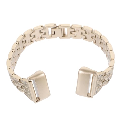 Smart bracelet cadeau femme chic : lot de 2 bracelets en acier or et perles rondes