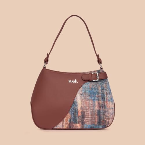Image of ZOUK Ira Handbag | Stylish Women's Handbag | Luxury Shoulder Bag for Women | Trendy | Fancy Ladies Handbags | Small Purse for Events | Water-Resistant