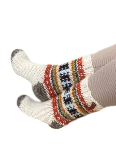 Hand Knitted Extra Thick Wool Socks, Large Sizes, Pure Organic Wool, Cozy Bed Socks,Therapeutic Warmth, Perfect Christmas Gift,Free Shipping