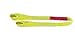 Lift-All EE1802DTX2 Polyester Web Eye and Eye Sling, Twisted Eye, 1-ply, 2" x 2