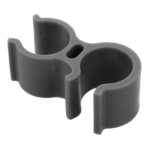 MAGICLULU Clip de Ducha para Soporte de Manguera de Mano y Accesorio para Silla de Ducha, Color Gris, Material Plástico, Adecuado para Adultos Mayores y Bancos de Transferencia en Baños