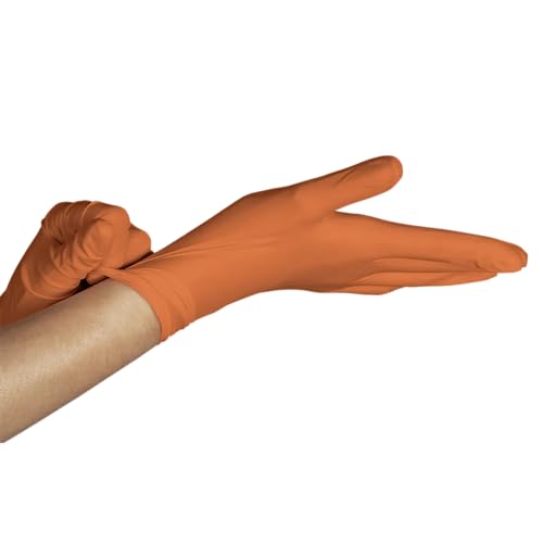 UNIGLOVES Luva De Látex Orange Para Procedimento (Sem Pó) Unigloves® - M - 100 Unidades