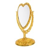 Polyvalent : idéal pour une utilisation dans les salles de bains, les chambres et sur les coiffeuses, offrant une solution pratique et élégante, miroir en forme de cœur pour enfants, miroir de vanité en forme de cœur