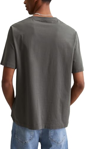 Marc OߴPolo Denim Hombre Camiseta de algodón orgánico Regular fit, Gris (Grau), M