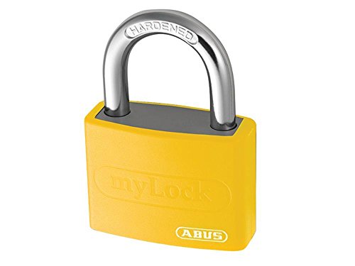 ABUS 49934 My Lock Aluminium Padlock with 6401 Alike Keyed - Yellow