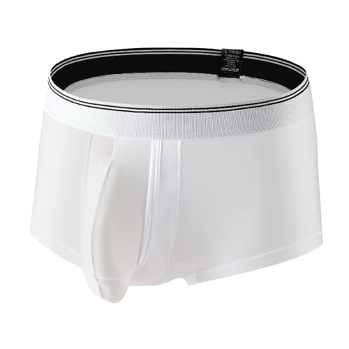 Men's Boxer Briefs Underwear Seamless Mid Rise Breathable Elastic Short Boxer Underwear