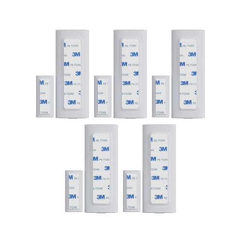 Image of Contact Sensor Adhesive - Compatible with EUFY Sensor | Mounting Tape Replacement Pads | Works with Door, Window, Wall Alarm Sensors | Easy Mount, No Cutting, Peel and Stick (10 Pack Magnet Side)