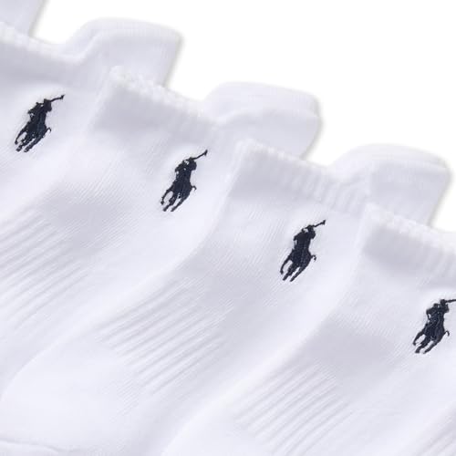 Polo Boys Solid Low Cut Sock 6 Pair Pack, White, Kid's 10-13 by POLO RALPH LAUREN - Image 3