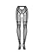 Obsessive Strumpfhose, Schwarz, S/L