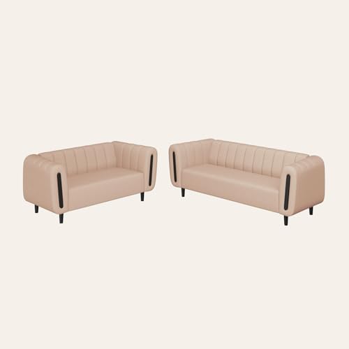 Image of Interio by Godrej Paramount 5 Seater Fabric Sofa Set