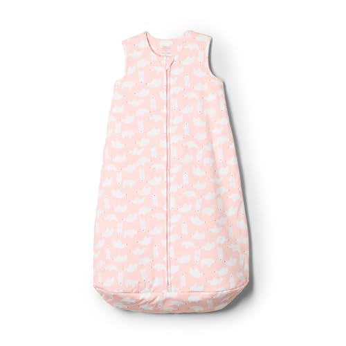 Amazon Essentials x Sofia Grainge Unisex Babies' Cotton Sleep Sack, 2.5 TOG Wearable Blanket, Pale Pink Polar Bears, 18-24 Months