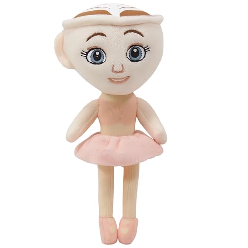 ZPSCXQ Italian Brainrot Plushies, Ballerina Cappuccino Stuffed Animal, Brain Rot Toys for Kids and Adults, Soft Plush for Imaginative Play and Collecting, 24cm