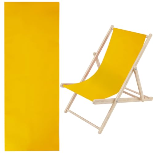 GORGECRAFT 1 Pezzo di Ricambio per Sedia A Sdraio da Spiaggia Tela 435 x 1165 mm Tessuto Oxford Tessuto Dorato per Sedia Reclinabile per Prendere Il Sole Giardino Cortile Spiaggia Relax