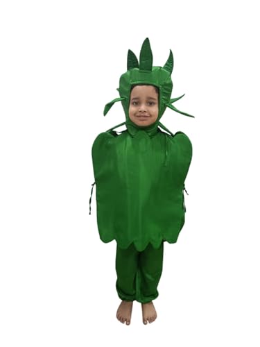 Image of BookMyCostume Capsicum Bell Pepper Shimla Mirch Vegetable Kids Fancy Dress Costume 7-8 years