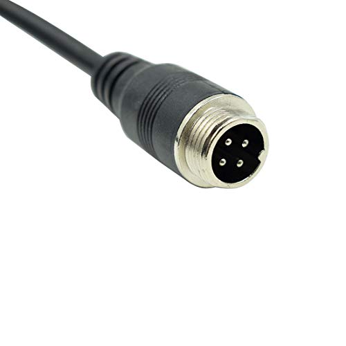 Hxchen 5M/16Ft Car 4-Pin Aviation Video Extension Cable For Cctv Rearview Camera Truck Trailer Camper Bus Motorhome Vehicle Backup Monitor Waterproof Shockproof System #TOP4