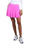 IBKUL Athleisure Wear Sun Protective UPF 50+ Icefil Cooling-Solid Flounce Skort-20000 Hot Pink/Solid/L