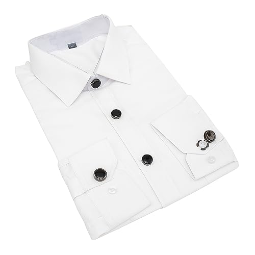 Image of Mens Button Covers Tuxedo Shirt Cufflinks Alternative | Fake cufflinks and alternative fashion jewelry accessories for mens formal business dress shirts suits and groomsmen