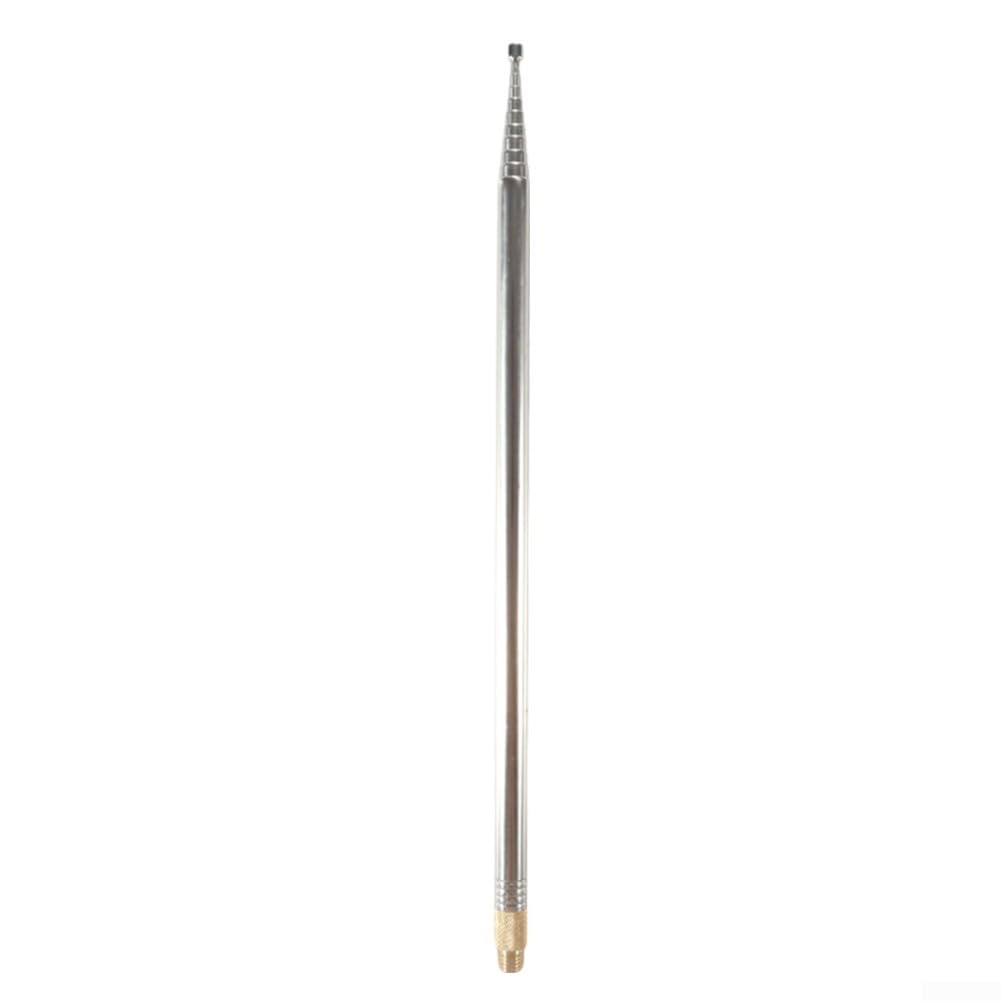 Antenne Télescopique Acier Inoxydable 120cm 10 Sections - Antenne Radio FM AM Super Signal