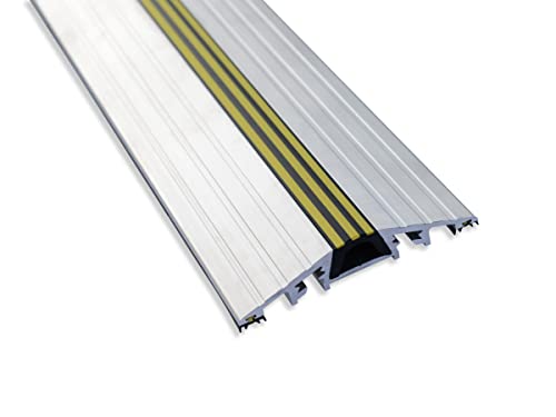 Weather Stop WS012 – 450 4,5 m x 25 mm Alta comercial puerta umbral sello Kit – aluminio