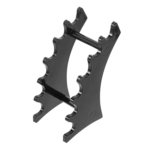 PartyKindom Soporte para Brochas de Maquillaje Negro Secado y Organización Estante Compacto con Múltiples Ranuras para Pinceles y Herramientas Cosméticas Ligero y Fácil de Limpiar para