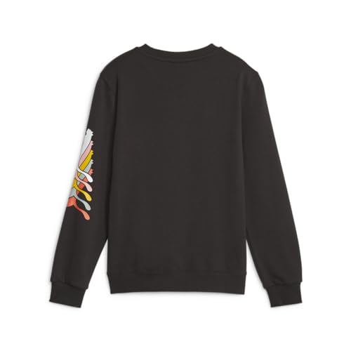 PUMA Kids Boys Classics Brand Love Crew Neck Sweatshirt Casual - Black2