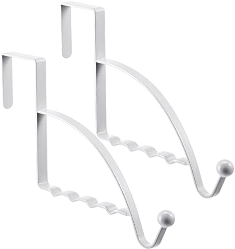 Hotop 2 Pcs Over The Door Hooks Over Door Hanger Sturdy Valet Hoo...