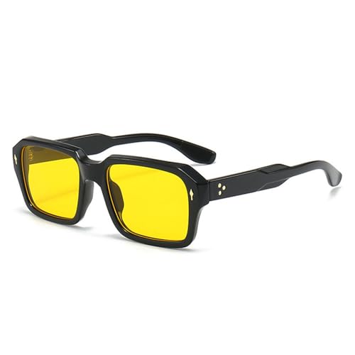 Lunettes de soleil à rivets punk verres dégradés UV400 accessoire mode été homme femme