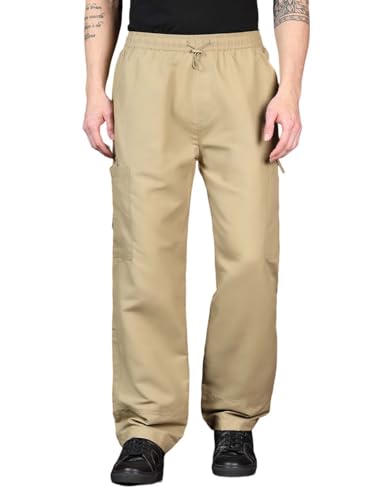 Image of KOTTY Men's Urban Style Relaxed Cargo Pants with Stylish Pockets and All-Day Comfort