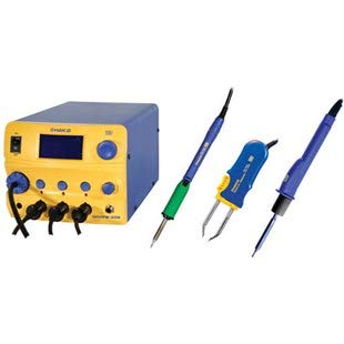 Hakko FM-206 STA 3 Port Rework Station with Soldering Tool Parallel Remover and Hot Air Tool