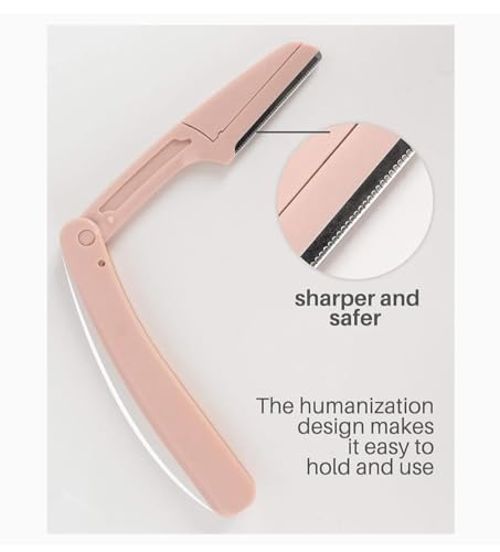Image of AISHU Eyebrow Razor Shaper & Trimmer Touch-Up Eyebrow Razor Dermaplaning Too And Face Razor with Precision Guide cover Skin care kit wax-less for Women and Men (3 PCS FOLDING EYEBROW RAZOR)
