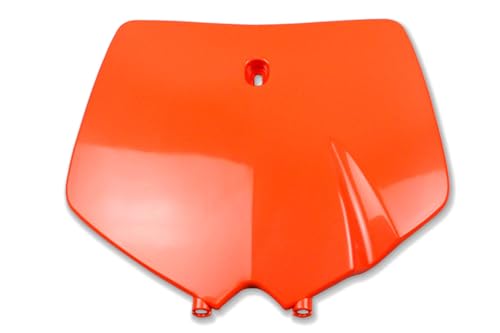 Plaque d'immatriculation avant Polisport orange, plastique résistant pour remplacer la pièce KTM